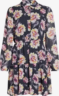 Vila Blousejurken Blousejurk Karolina Dames Zwart