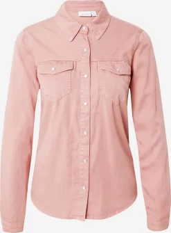 Vila Spijkerblouses Blouse Vibista Dames Rosa