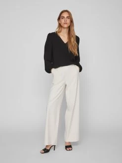 Vila Kanten Blouses Medium Support Blouse Surashil Dames Zwart -Vila b2b854b26dcf87786bde5f08d4b66167