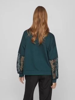 Vila Sweatshirts Sweatshirt Ricta Dames Smaragd -Vila b2e9124dc62f3931b655da3ff880a2c0