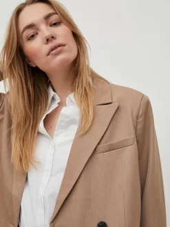 Vila Klassieke Blazers Blazers ARONA Dames Lichtbruin -Vila b33fdc916ddca2ca90541cfe93dd2af9 scaled