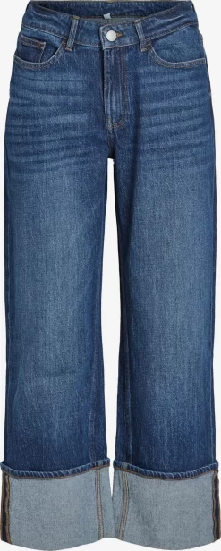 Vila Wide Leg Wide Leg Jeans Bella Dames Blauw