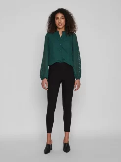 Vila Blouseshirts Blouse Dames Groen -Vila b3935bfc0def91e1310b8855bb1086ff scaled