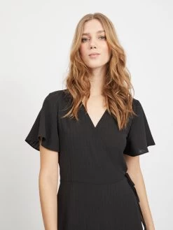 Vila Midi Jurken Jurk Dames Zwart 12 Vila Midi Jurken Jurk Dames Zwart -Vila b49cc9611f613a83a385727dc8e97479