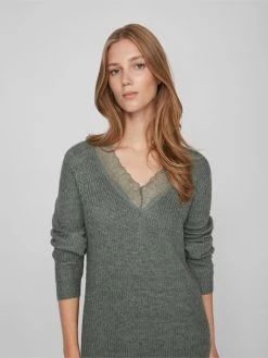 Vila Gebreide Jurken Gebreide Jurk Glacy Dames Donkergroen 11 Vila Gebreide Jurken Gebreide Jurk Glacy Dames Donkergroen -Vila b4ba3529da0ed20a42da64ef8a5c3c97