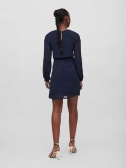 Mini Jurken Jurk MILINA Dames Navy -Vila b4bd6c5ac72d2ad31fa54f7a9a93979f