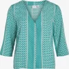 Vila Blouses Met Korte Mouw Blouse Aimi Dames Groen / Jade Groen