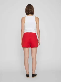 Vila Denim Shorts Regular Jeans Dames Vuurrood -Vila b593ebb5fc5397d2751b3084e2c76303 scaled