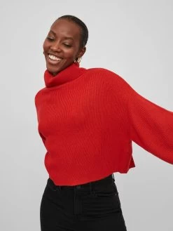 Vila Coltruien Trui PLAMENA Dames Rood -Vila b5c7db43c89c77a3debd569901946570