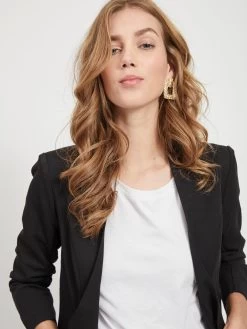 Klassieke Blazers Blazers Her Dames Zwart -Vila b662a1eeaa7cbaf2430213140d8a127c