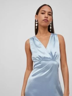 Vila Avondjurken Avondjurk SITTAS Dames Lichtblauw -Vila b6e3b4418fedc76a1289db0ddcbe1cb7