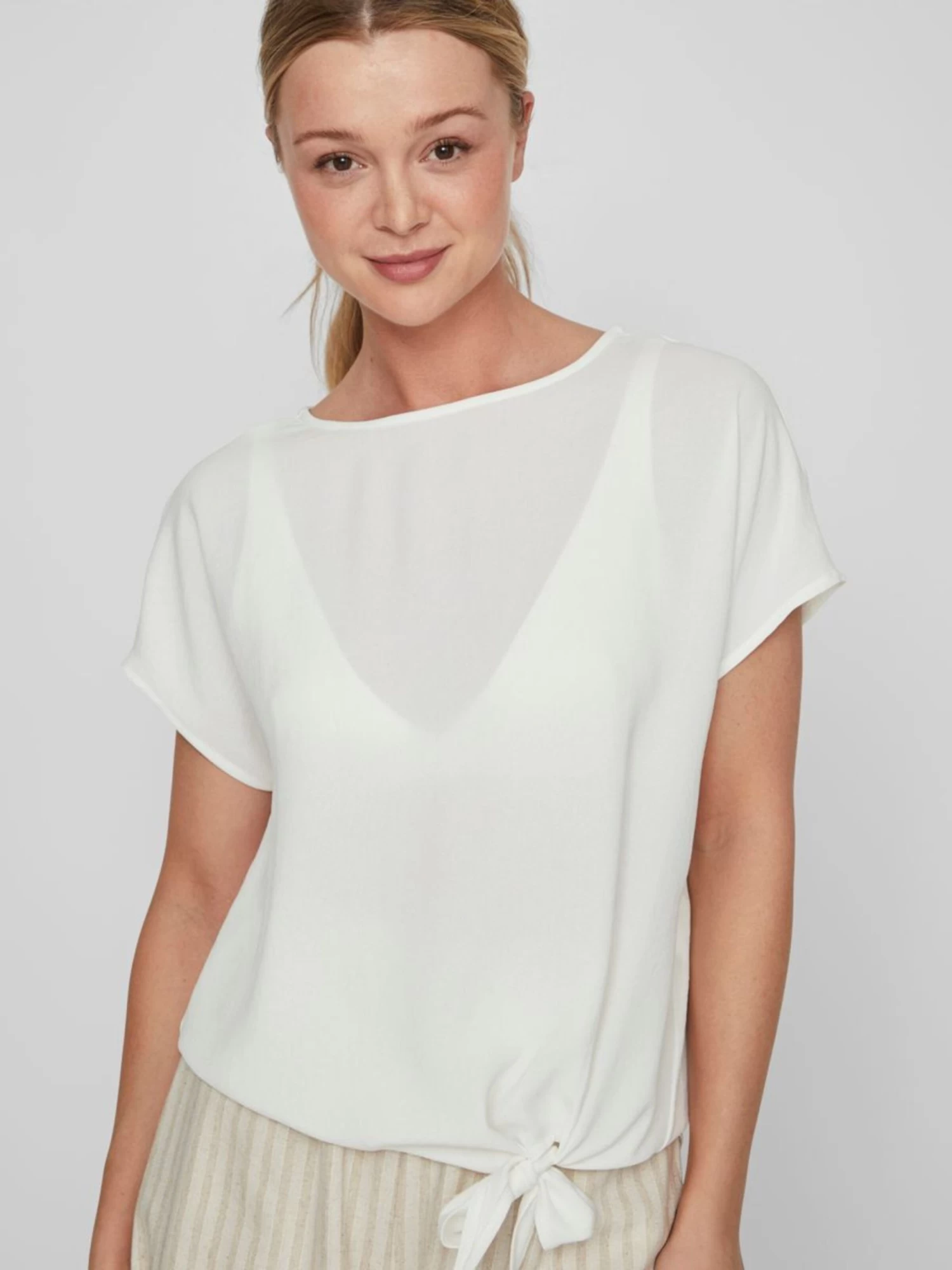 Vila T-shirts Shirt Dames Wit 6 Vila T-shirts Shirt Dames Wit - Afbeelding 6