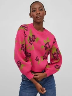 Vila Truien Trui Dames Pink 11 Vila Truien Trui Dames Pink -Vila b910e4aab170a26c8dbc2840c8733df4