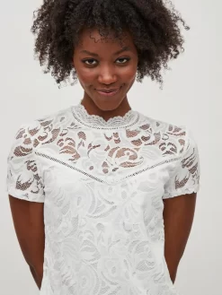 Vila Blouses Met Korte Mouw Blouse Stasia Dames Wit -Vila b9b4d3cfde6c602314ea8246a86f0b08 scaled