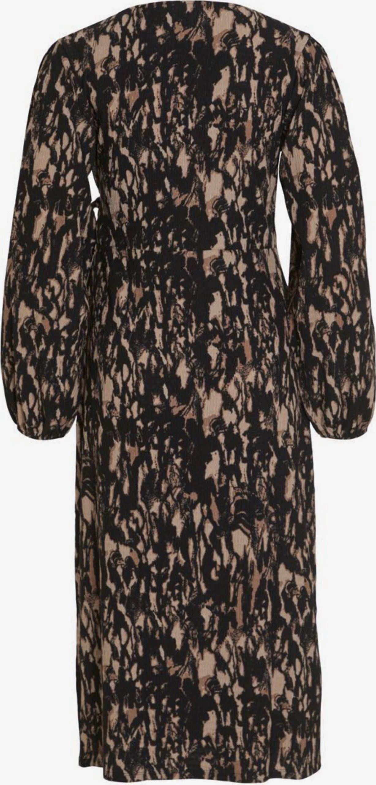 Vila Maxi Jurken Jurk Dames Bruin / Zwart 2 Vila Maxi Jurken Jurk Dames Bruin / Zwart - Afbeelding 2