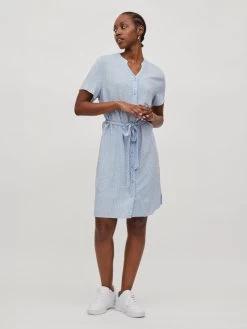 Vila Blousejurken Blousejurk Dames Lichtblauw -Vila b9e8e39b482039584c92d657de7ec42f