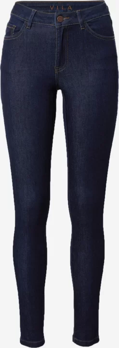 Vila Jeans Skinny Jeans Dames Donkerblauw