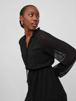 Vila Mini Jurken Jurk Dobby Dames Zwart 13 Vila Mini Jurken Jurk Dobby Dames Zwart -Vila bb0d6659bc89f9bc936e07320cd7fa10 scaled