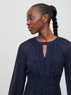 Mini Jurken Jurk MILINA Dames Navy -Vila bb235969359c714646fc8debed2717b6