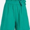 Vila Shorts Loosefit Broek Lania Dames Jade Groen