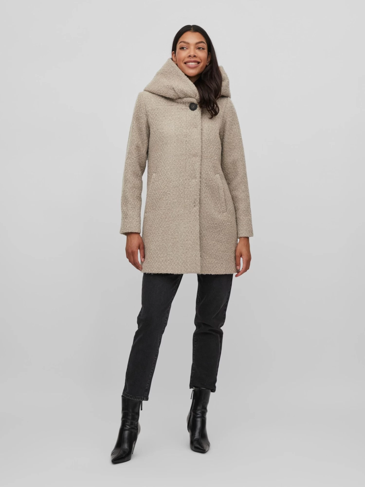 Vila Tussenmantels Tussenmantel Cana Dames Beige 3 Vila Tussenmantels Tussenmantel Cana Dames Beige - Afbeelding 3