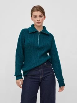 Vila Coltruien Trui Booba Dames Blauw -Vila bd6101dbc1a058e0b7cac03f802b6327