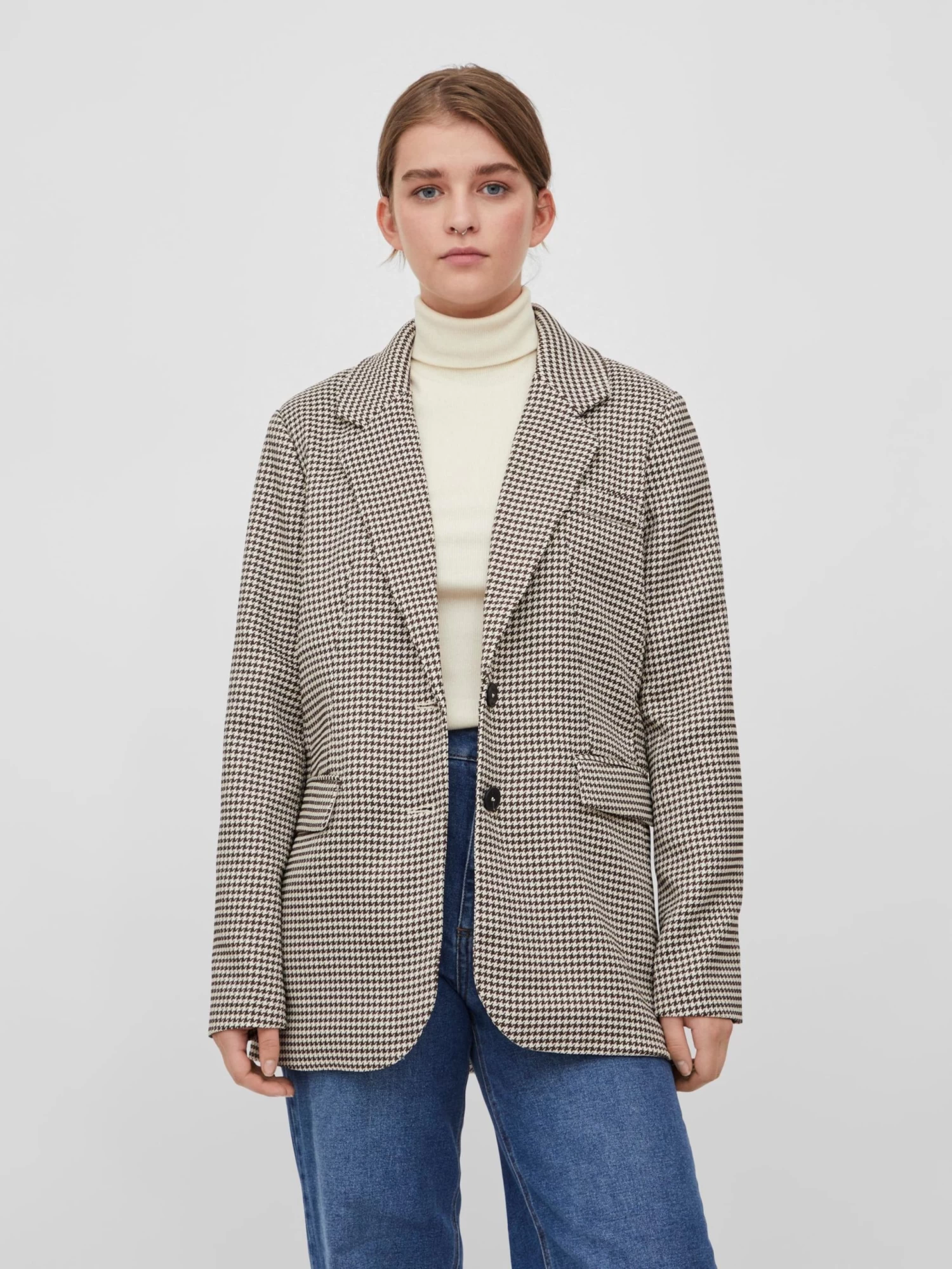 Vila Klassieke Blazers Blazers Ellia Dames Beige 3 Vila Klassieke Blazers Blazers Ellia Dames Beige - Afbeelding 3