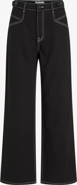 Vila Wide Leg Wide Leg Jeans Dames Zwart