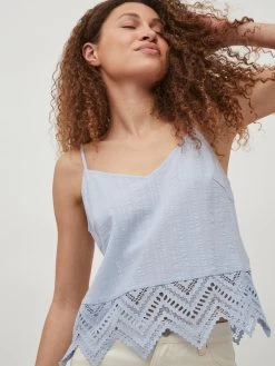 Vila Spaghetti Tops Top Clio Dames Pastelblauw 12 Vila Spaghetti Tops Top Clio Dames Pastelblauw -Vila c044251bd436776e0537d8498726d231
