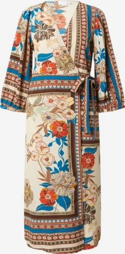 Vila Midi Jurken Jurk Carfys Dames Wolwit