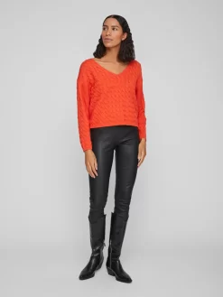 Vila Basic Truien Trui CHAO Dames Oranje 11 Vila Basic Truien Trui CHAO Dames Oranje -Vila c10a3307831f564b8e9132cb19b73d4c scaled