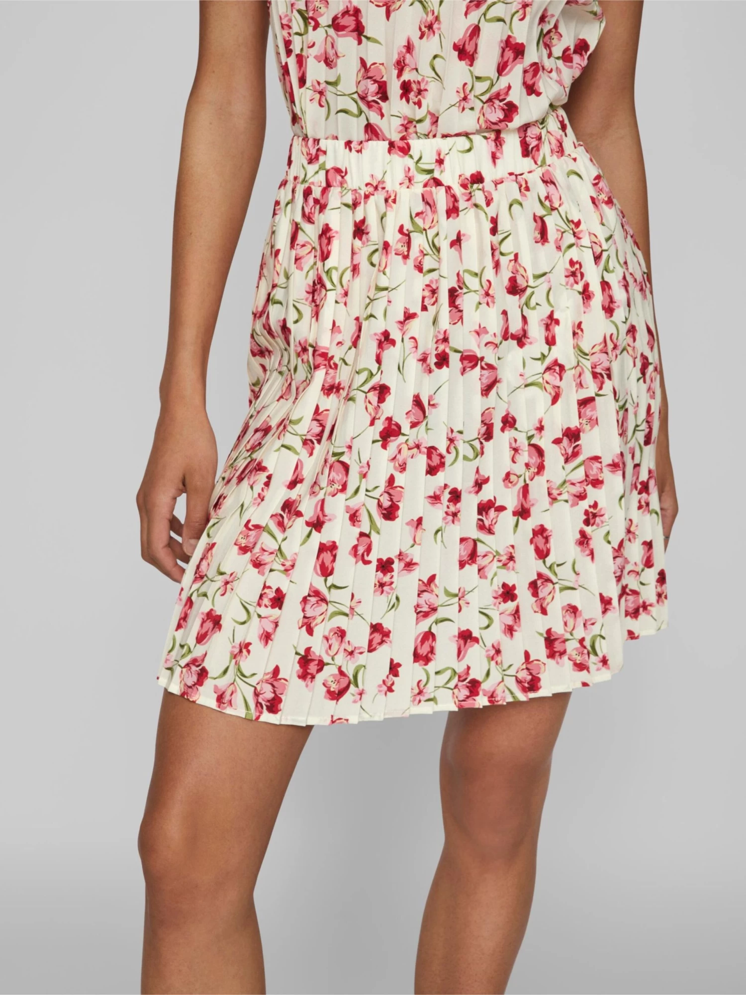 Vila Mini Rokken Rok ALBA Dames Crème 6 Vila Mini Rokken Rok ALBA Dames Crème - Afbeelding 6