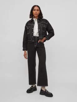 Vila Spijkerjasjes Tussenjas Dames Zwart -Vila c14517d41458e166cbb51f1f36ce9a0f