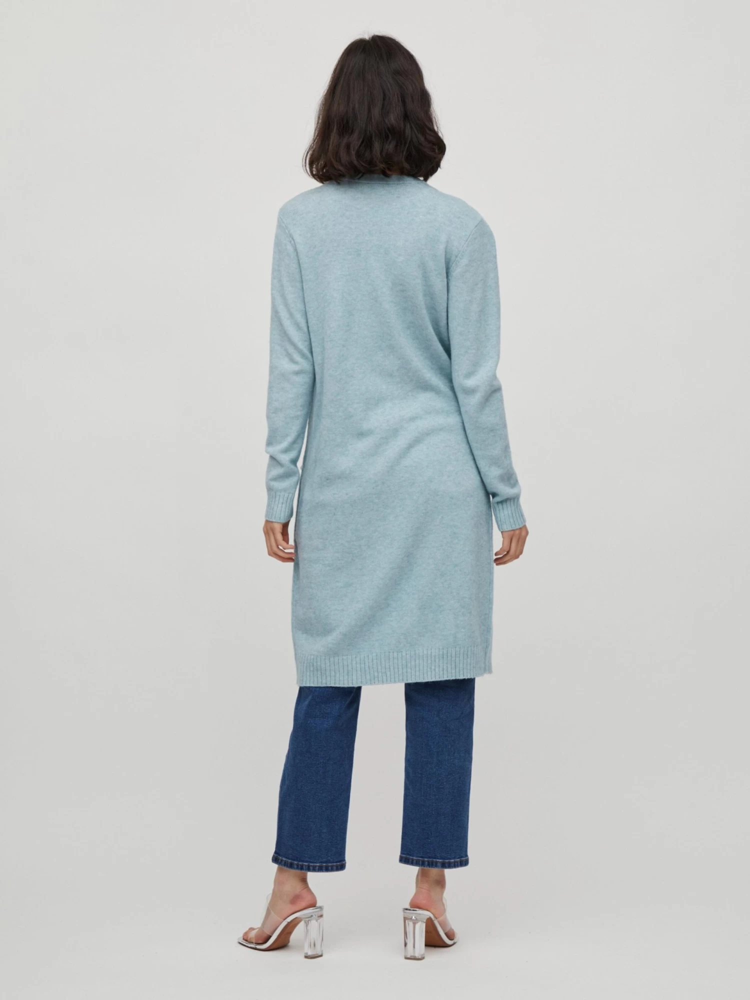 Vesten Gebreid Vest Ril Dames Lichtblauw 4 Vesten Gebreid Vest Ril Dames Lichtblauw - Afbeelding 4