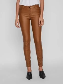Vila Jeans Skinny Jeans Commit Dames Cognac -Vila c191cc4766abf841676f2686b385dbe0
