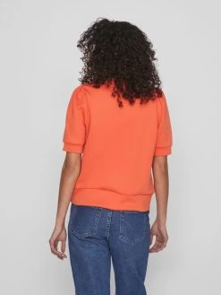 Vila Sweatshirts Sweatshirt Dames Oranje -Vila c212d21a2c3acbd70c107ad6f43609a3