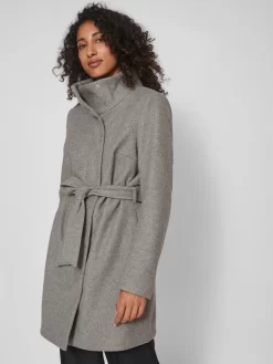 Vila Tussenmantels Tussenmantel Dames Grijs Gemêleerd -Vila c22263a10936ad00bc23c8b841177b66 scaled