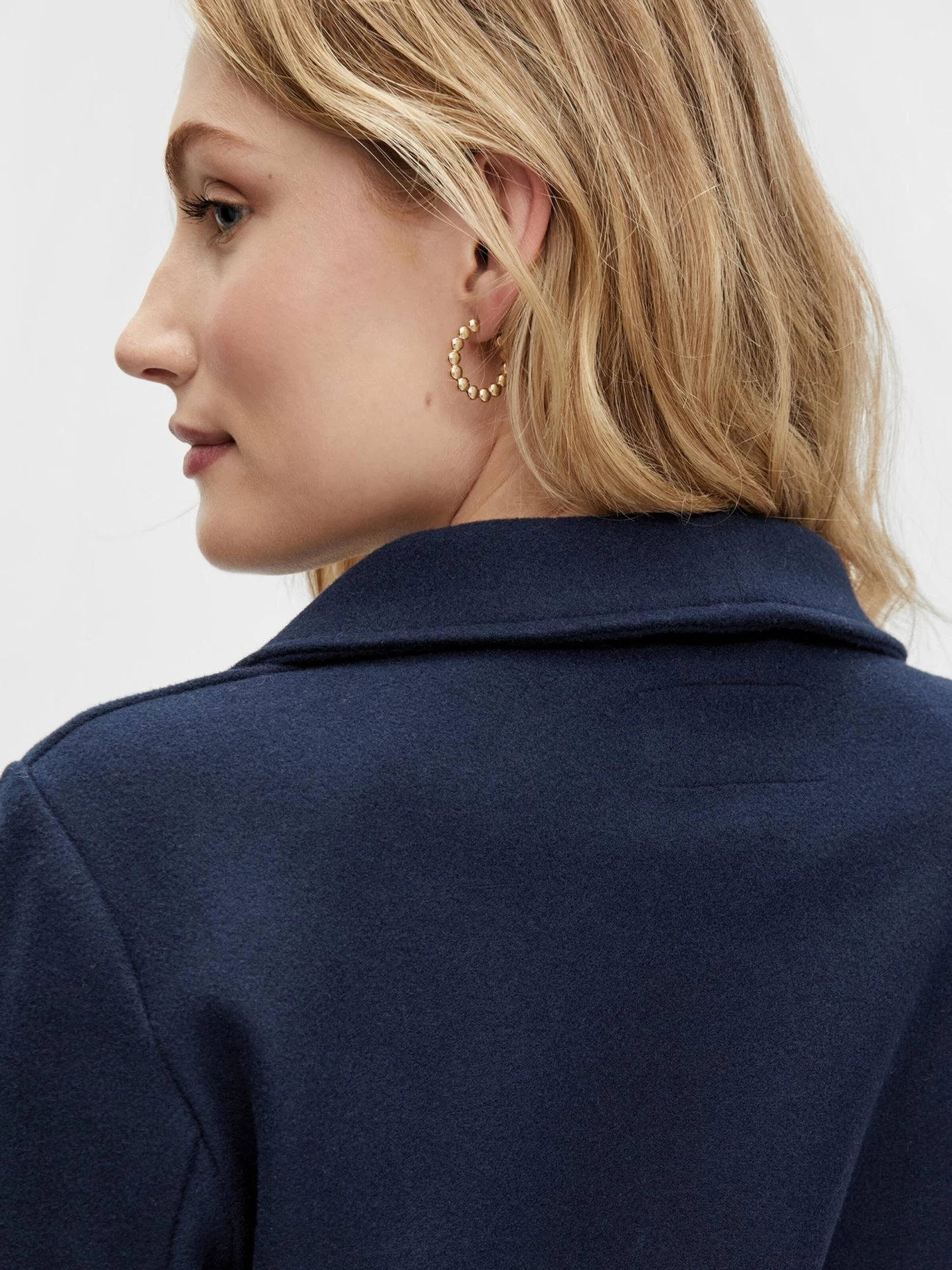 Vila Tussenmantels Tussenmantel Dames Donkerblauw 7 Vila Tussenmantels Tussenmantel Dames Donkerblauw - Afbeelding 7