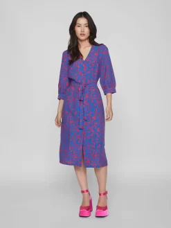 Vila Midi Jurken Jurk Dames Blauw 9 Vila Midi Jurken Jurk Dames Blauw -Vila c3b3f7f144ecd2cf83993201d2c54850 scaled