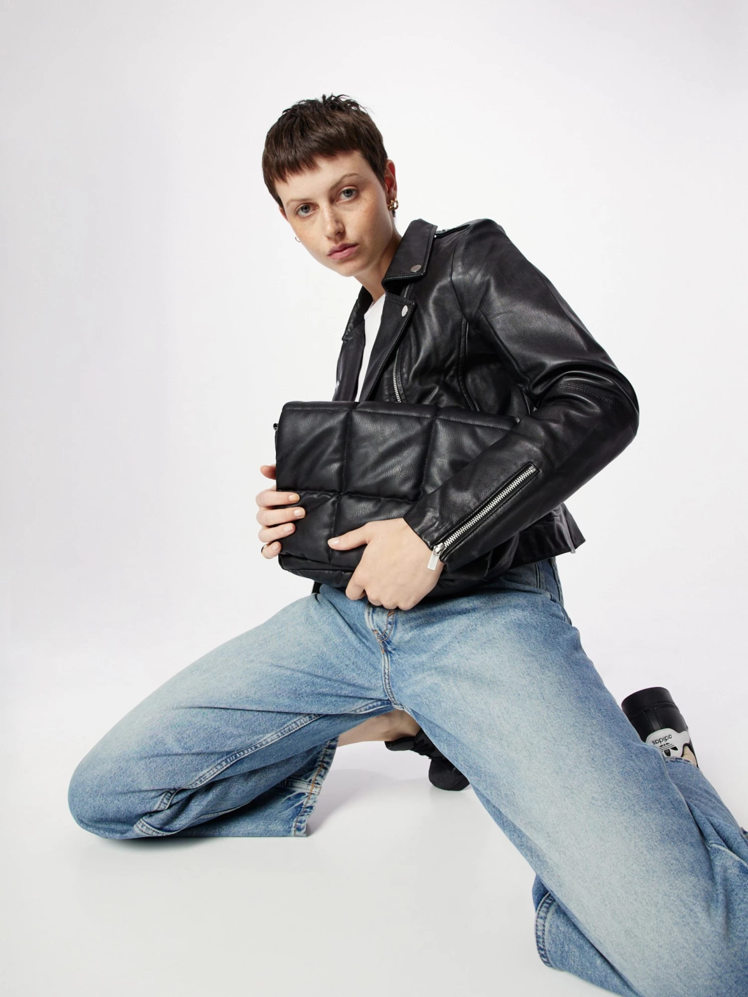 Vila Leren Jassen Tussenjas Feli Dames Zwart 8 Vila Leren Jassen Tussenjas Feli Dames Zwart - Afbeelding 8