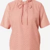 Vila Blouses Met Korte Mouw Blouse Michelle Dames Oudroze