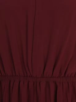 Midi Jurken Jurk Dames Wijnrood -Vila c40386aba684c2adf25affb511a738a7