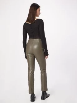 Leren Broeken Regular Broek SASCHA Dames Ombergrijs -Vila c477239f9880368df50a65fccd33d399
