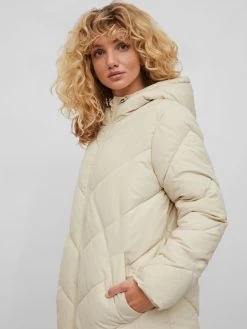 Vila Wintermantels Wintermantel Rust Dames Ecru -Vila c4f48fe5972951ef6e2d6a9a5b8b3941