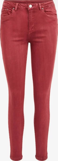 Vila Jeans Skinny Jeans AMY Dames Donkerrood