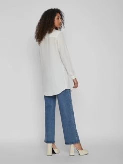 Vila Lange Blouses Blouse Dames Wit -Vila c57b43de2a425d1400226d2eb68d0fbf