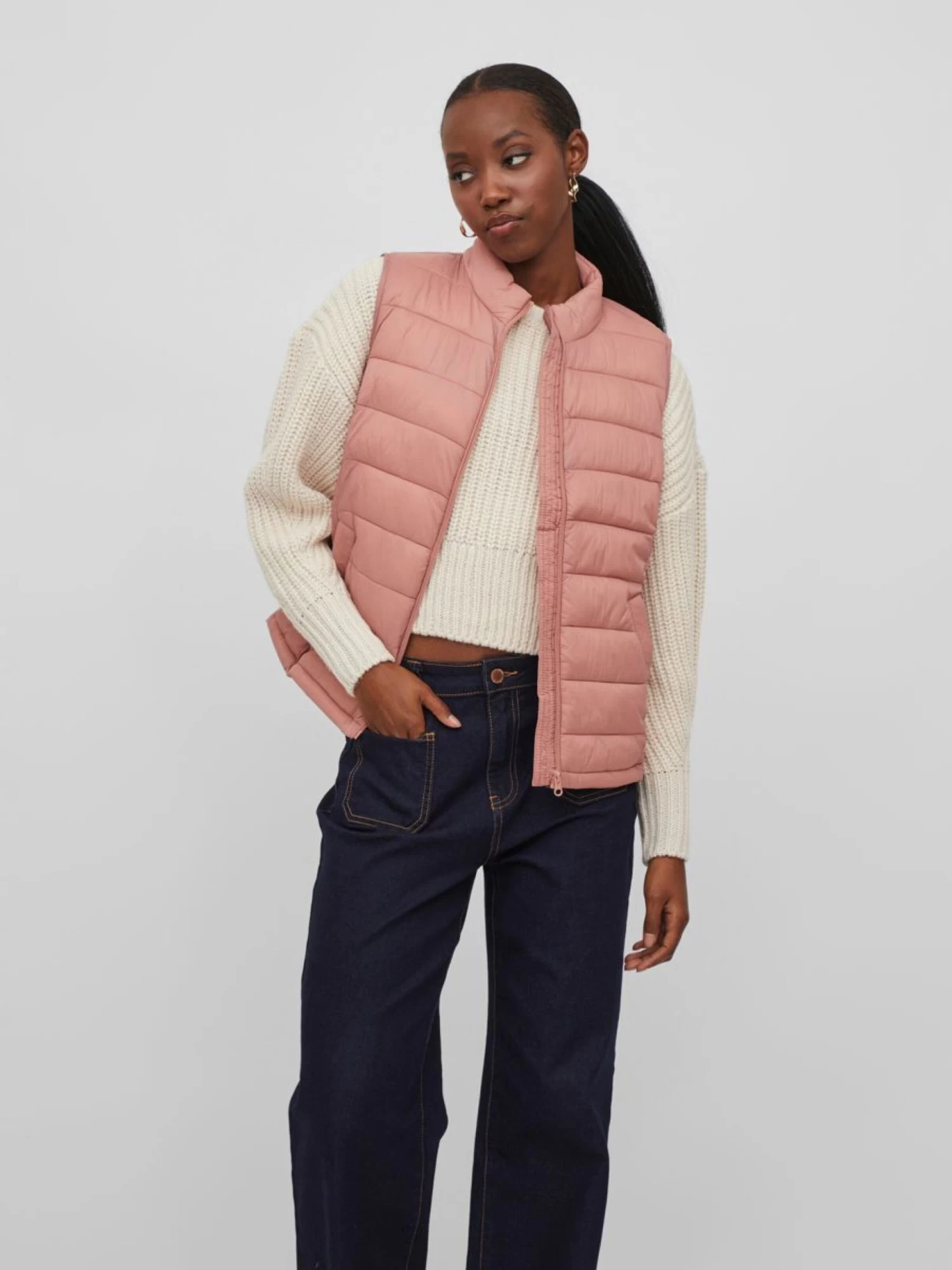 Vila Bodywarmers Bodywarmer Dames Pink 3 Vila Bodywarmers Bodywarmer Dames Pink - Afbeelding 3
