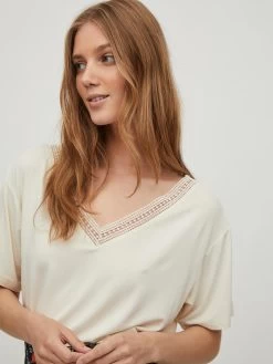 Vila T-shirts Shirt Sassi Dames Beige 7 Vila T-shirts Shirt Sassi Dames Beige -Vila c8592c4c7632981ae76b564811076207