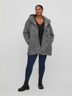 Korte Mantels Tussenmantel Dames Grijs Gemêleerd 11 Korte Mantels Tussenmantel Dames Grijs Gemêleerd -Vila c859b88d19cb55668126700aae441861 scaled