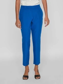 Vila Pantalons Regular Broek Dames Blauw -Vila ca05446fe56b0dfba07857fd55c22b7f